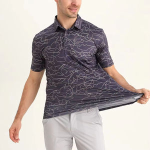 T-shirt décontracté pour homme à manches courtes, col rond, imprimé uni, coupe ample, séchage rapide, respirant, en polyester tricoté - Product Image 6