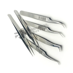 Outils de greffe de cils de haute précision RMI, 9 types, pinces à cils en acier inoxydable antistatiques pour artistes en cils - Product Image 4