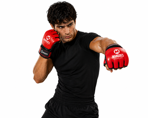 OEM Custom Logo MMA Half Finger Gloves Breathable PU Leather for Closure Adjustable Wrist Strap Gym Martial Arts Boxing - Product Image 5