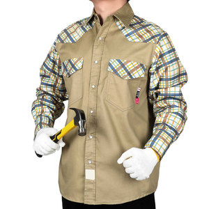 Custom Men's <b>Welding</b> <b>Shirts</b> Fr Flame Retardants Welder Work Wear Lightweight Fr Fire Resistant Clothing Long Sleeve <b>Shirts</b> - Product Image 4