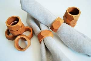 Porte-serviettes en bois naturel au design créatif, vaisselle personnalisée pour mariage, porte-serviettes au meilleur prix - Product Image 5