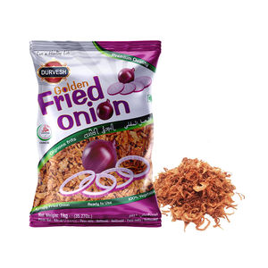 Cebollas Fritas Frescas y Crujientes, Color Dorado, para Sobreponer en Platos, Cebollas Rojas y Amarillas Fritas, Bajas en Carbohidratos, Bocadillo Crujiente, Adorno para Ensaladas - Product Image 5