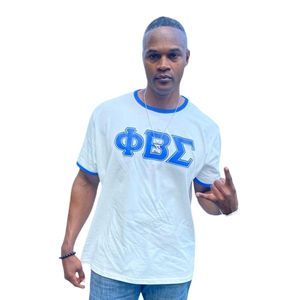 Chemise Ringer Premium Phi Beta Sigma pour Hommes – Coupe Confortable, Qualité Supérieure, Vêtement de Fraternité Grecque, Tenue Décontractée - Product Image 1