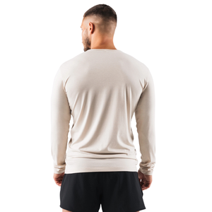 Camiseta de Manga Larga para Hombre, Color Crema, Cómoda, de Algodón Premium, Informal, Moderna, para Gimnasio, Ropa Deportiva Elegante, Venta al Por Mayor - Product Image 4