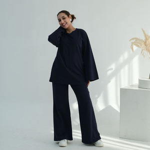 Abaya noire élégante et moderne pour femmes musulmanes, robe islamique brodée à devant ouvert, kimono modeste de Dubaï, respirante - Product Image 5