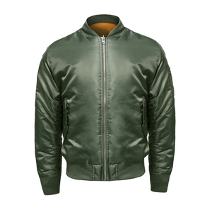Chaqueta Bomber Personalizada para Hombre con Cuello Alto, 100% Algodón, Impermeable, Resistente al Viento, Chaqueta de Invierno, Mejor Precio para Venta en Línea - Product Image 6