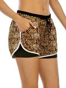 Short de course pour femme à taille haute, respirant, élastique, léger, séchage rapide, en tissu d'été, par sublimation, idéal pour l'entraînement et le fitness - Product Image 4