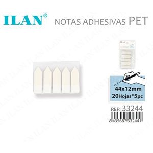 Bandierine adesive per animali domestici Ilan 44x12 mm, forma a punta bianca, 20 fogli, 5 unità - Product Image 3