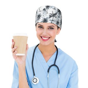 Unisex Cotton <b>Scrubs</b> Hats Quick Dry Breathable Sweat-Absorbent Elastic Section Customized Logo Hospital Use Wholesale - Product Image 6
