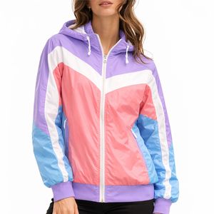 Chaqueta Cortavientos para Mujer, con Capucha, Cierre Frontal, Ligera, Informal, para Actividades al Aire Libre, Primavera/Verano - Product Image 1