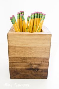 Compact Wooden Pen Holder for Small Desk Spaces Decorative Wooden Pen Cup for Home Study Desk Wooden Office Gift Organizer for C - Product Image 5