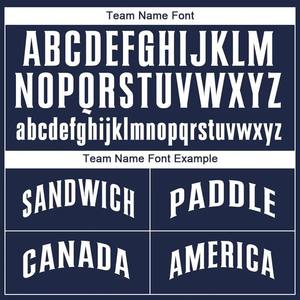 Maillot de football personnalisé bleu marine et blanc en polyester respirant, uniforme d'équipe sublimé avec logo personnalisé, séchage rapide - Product Image 3