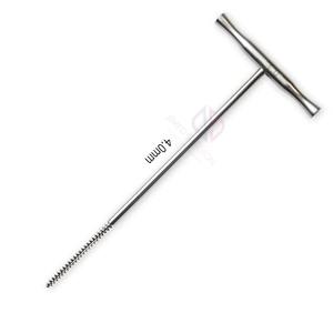 เครื่องเจาะกระดูกแบบออร์โธปดิกส์พร้อมด้ามจับรูปตัว T |   เครื่องมือเจาะกระดูกเหล็กกล้าสำหรับการผ่าตัดมนุษย์และสัตว์ - Product Image 3