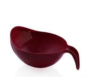 Zenara Eco-Friendly Plastic Dishwasher & Freezer Safe PP Rice Washer Strainer with Thickened Handle - Product Image 5