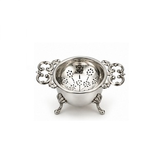 Heart-Shaped Stainless Steel <b>Tea</b> Strainer with Flower Handle Polished Finish Reusable Elegant Style - Product Image 6