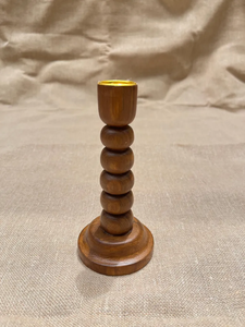 Portavelas de madera, portavelas cónicas de 6 pulgadas, candelabro de madera rústico, decoración de mesa de B H Brothers - Product Image 5