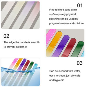 Prix de gros KAAMIR INSTRUMENTS Lime à ongles mini double face de haute qualité grain 180 pour manucure pédicure résistante à la rouille - Product Image 2