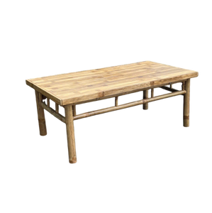 Bamboo Outdoor <b>Table</b> Natural Color Durable Design for <b>Garden</b> Use - Product Image 2