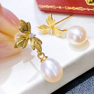 Pendientes Largos de Plata de Ley S925 con Perlas de Agua Dulce, Elegantes y Generosos, Inspirados en las Lágrimas de Sirena - Product Image 2