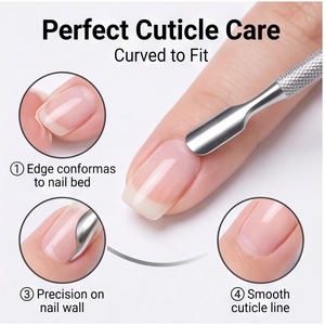 BAFA SURGICAL INSTRUMENTS Stainless Steel <b>Nail</b> Buffer <b>Nail</b> Peeler High Quality Silver Manicure <b>Tools</b> Reusable <b>Nail</b> Cuticle - Product Image 3