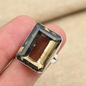 925 Sterling Silver Smokey Topaz <b>Ring</b> Natural Topaz Gemstone Handmade <b>Ring</b> Elegant Gift for Unisex - Product Image 4