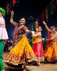 Conjunto de Lehenga Choli Bordado, Traje Tradicional Indio Pakistaní para Danza Folclórica, Bodas, Diwali, Algodón, Colorido, Ropa Festiva - Product Image 4