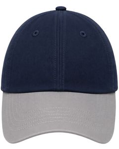 Manufacturer Navy Blue And Light Grey Two Tone Baseball <b>Cap</b> Adjustable Unisex Cotton Casual Sports Outdoor Fashion <b>Hat</b> <b>Cap</b> - Product Image 1