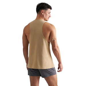 Débardeur tricoté respirant de haute qualité pour hommes, vêtements de sport sans manches, streetwear en coton, personnalisable OEM - Product Image 2