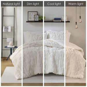 Set Copripiumino in Ciniglia con Motivi Animali per Letto Singolo/Singolo XL - Product Image 4
