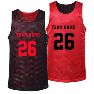 Maillot de basket-ball réversible personnalisé, nom de l'équipe 27, débardeur en maille sublimé, unisexe, adulte, toutes saisons, vêtements de sport respirants - Product Image 1