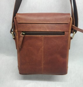 Bolsos Bandolera de Cuero Genuino Crazy Horse con Cremallera Metálica, Suministro Directo de Fábrica al por Mayor, Exportación Mundial, Precio de Venta en India, Estilo Vintage - Product Image 2