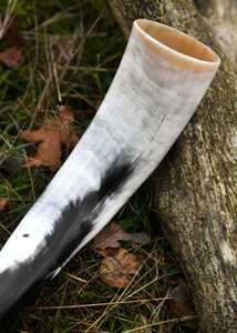 Large Antique Viking <b>Drinking</b> Horn Brass <b>Stand</b> Real Carved Animal Horn for Europe Home Decoration - Product Image 6