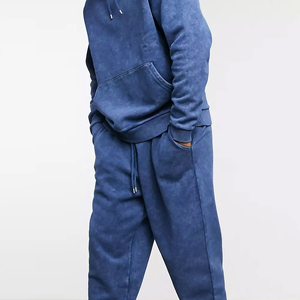 <b>Top</b> Seller Heavyweight Acid Wash Tracksuit for Men Custom Printed Winter Casual Wear Men Acid Wash Tracksuit In <b>Low</b> MOQ - Product Image 3