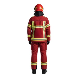 Trajes Ignífugos Nomex Aramid de Capas Personalizadas con Banda Reflectante, Uniformes de Bombero Certificados Premium - Product Image 3