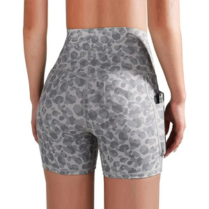 Shorts de yoga pour femmes 2025, nouvelle collection, personnalisables avec logo, imperméables, respirants, légers, imprimés, taille haute - Product Image 3