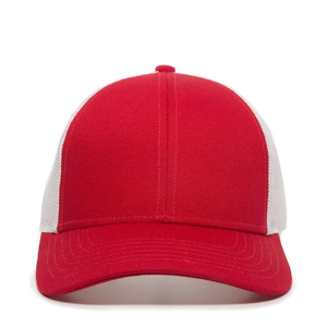 Casquette Trucker Rouge et Blanche Personnalisée avec Dos en Maille, Chapeau Snapback Respirant pour l'Été, Casquette de Baseball Ajustable, Couvre-chef Décontracté d'Extérieur, OEM - Product Image 5