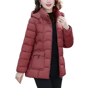 Giacca Invernale da Donna Calda, Spessa e Morbida, Antivento, Stile Preppy, con Zip e Collo Alto, Casual e Trapuntata - Product Image 1