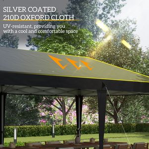 "20' X 10' Pop-up <b>Canopy</b> <b>Tent</b> with Steel Frame & Carry Bag for Outdoor BBQ & Events" - Product Image 6