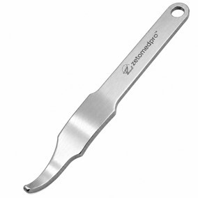 Retractor HOHMANN de 16 pulgadas (40.6 cm) con hoja curva de 22 mm de ancho y 120 grados, instrumento ortopédico manual, juego de instrumentos Zetomed - Product Image 2
