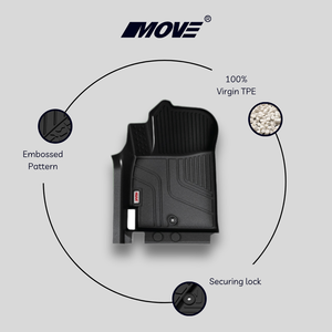 Revestimientos de suelo para todas las estaciones de TPE de ajuste personalizado para Hyundai Grand I10 2021 + alfombrillas duraderas de protección Interior antideslizante de alta calidad para coche - Product Image 4