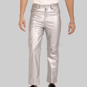 Pantalones de Cuero Casuales para Hombre de Alta Calidad, Suaves, Duraderos, Cómodos, con un Diseño Elegante, Perfectos para la Oficina y Fiestas - Product Image 2