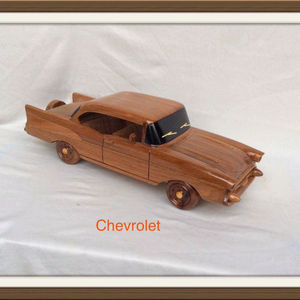 Coche de Juguete de Madera Vintage Hecho a Mano, Juguetes Educativos Montessori para Niños de 2 a 4 Años, Hecho en Vietnam - Product Image 1