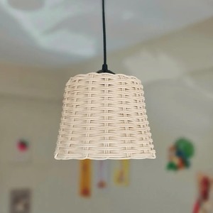 Kids room <b>accessories</b> rattan ceiling <b>lights</b> hand-made lampshade woven pendant <b>light</b> covers - Product Image 4