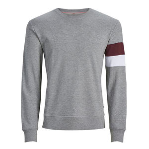 High Quality Custom Men's Regular Fit Casual Sweatshirts Breathable 220 Grams Solid Premium Quality Pullover Sweatshirt - Product Image 3