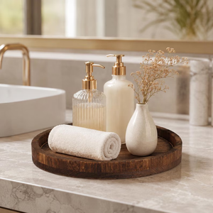 Premium Wooden <b>Serving</b> <b>Tray</b> with Handles, Customizable Solid Wood <b>Food</b> <b>Serving</b> <b>Tray</b> for Home, Restaurant & Hotel - Product Image 1