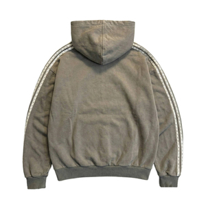 Sudadera con capucha de punto 100% algodón para hombre, personalizada al por mayor, lavado ácido, oversize, de alto gramaje, con bordado de pedrería y estampado, estilo streetwear 2026 - Product Image 2