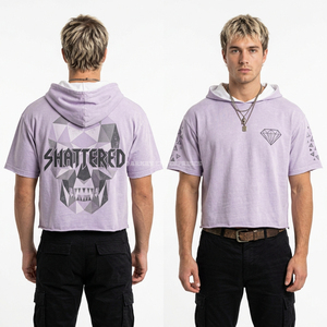 Camiseta de algodón pesado gris con gráfico de calavera y tornillo 'Endless Suffering' con efecto acid wash, fabricante, venta al por mayor, proveedor OEM personalizado - Product Image 4