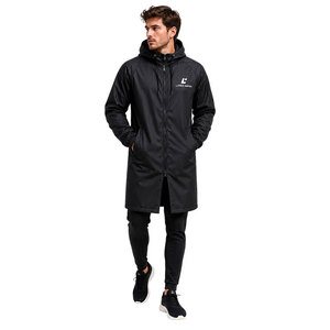 Veste parka de bain imperméable personnalisée avec capuche, doublure en micro polaire, séchage rapide, coupe-vent, longue robe de change pour la natation et les activités de plein air - Product Image 2