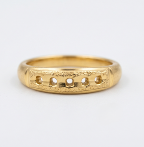 DIVYORO แหวนชุบทอง 22k แบบคลาสสิกสำหรับผู้หญิง - Product Image 1