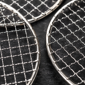 Stainless Steel Grill Mesh for Charcoal BBQ Portable Disposable Easily Cleaned Heat Resistant Round <b>Grid</b> Set Outdoor - Product Image 6